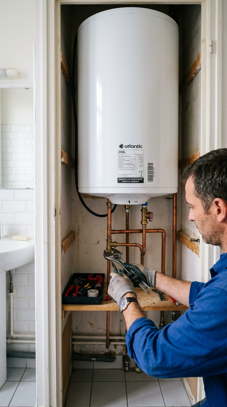 Réparation de ballon d'eau chaude cumulus par un plombier