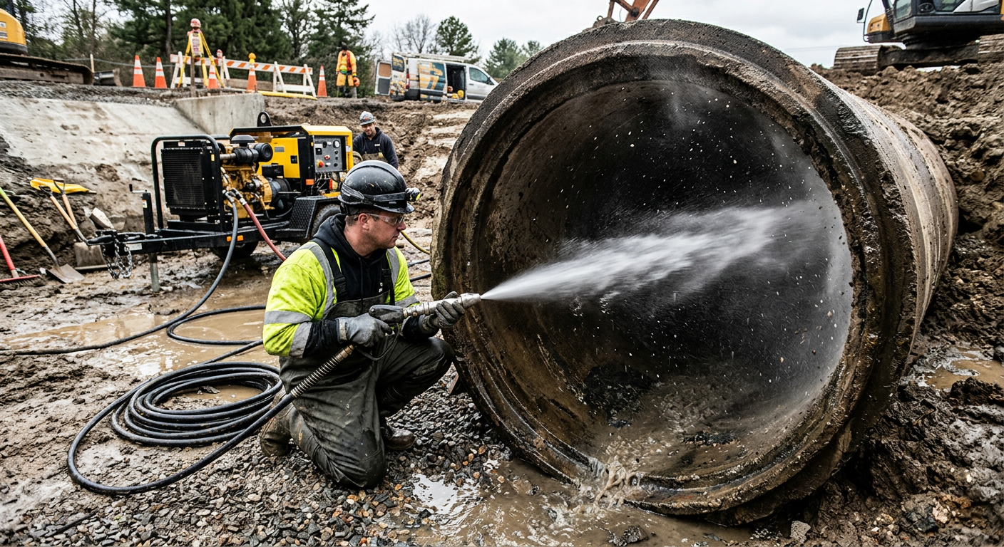 Hydrocurage haute pression pour débouchage de canalisation à Saint-Maur-des-Fossés
