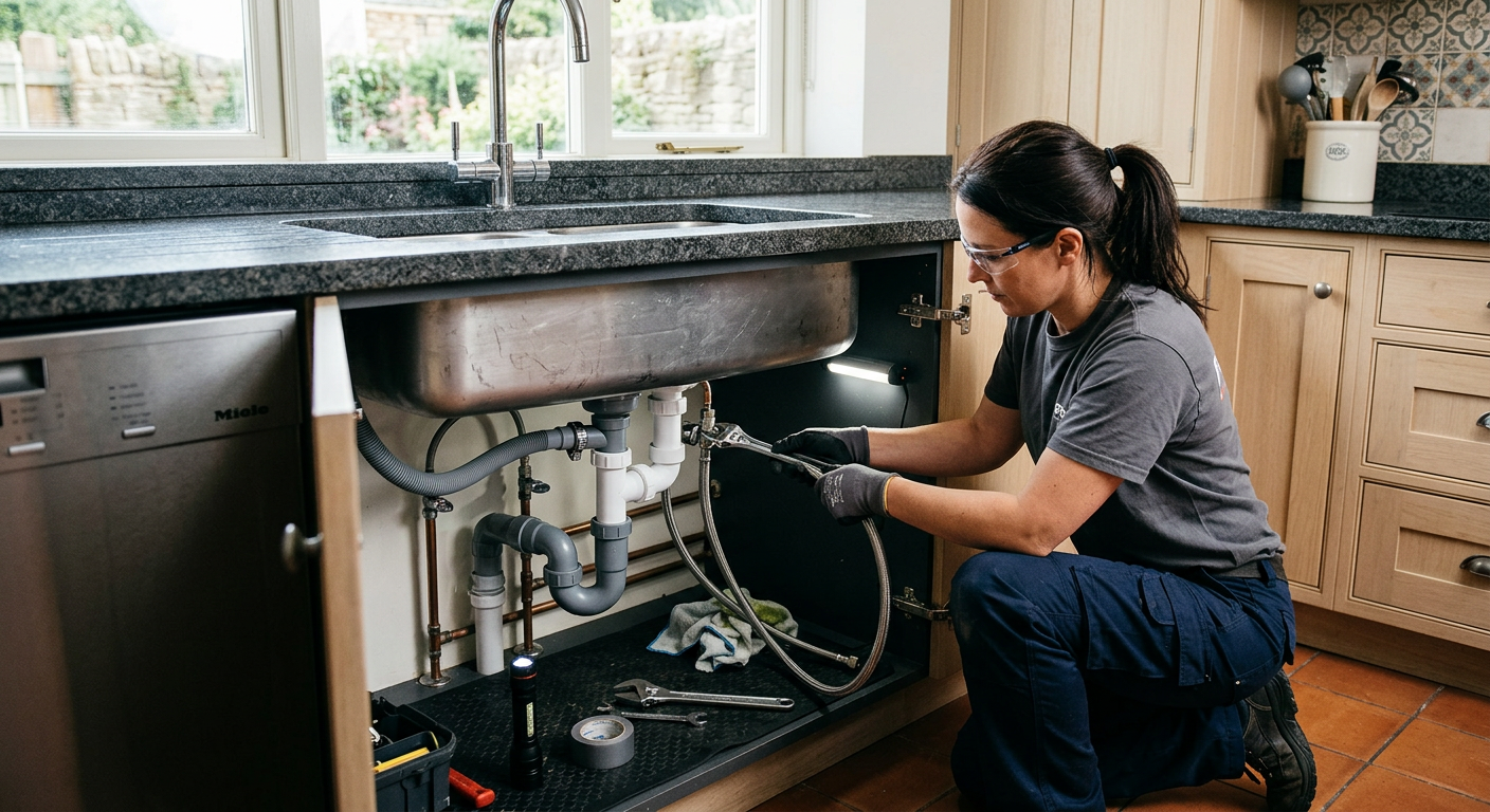 Installation plomberie cuisine avec pose d'évier à Saint-Maur-des-Fossés