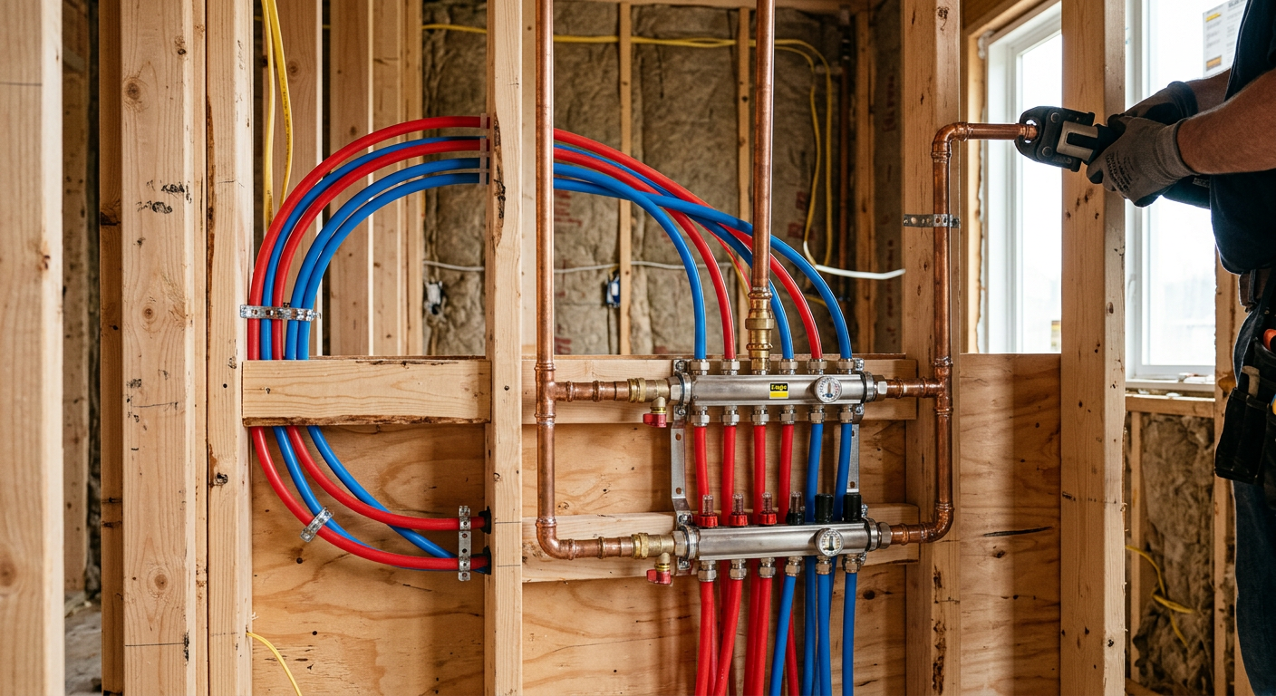 Création de réseau plomberie en cuivre et PER à Saint-Maur-des-Fossés 94